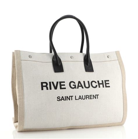 ysl rive gauche bag suede|saint laurent canvas tote.